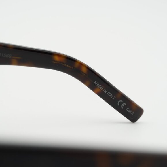 Saint Laurent SL424 002 Sunglasses Havana Square Frame, Grey Lenses main image 11